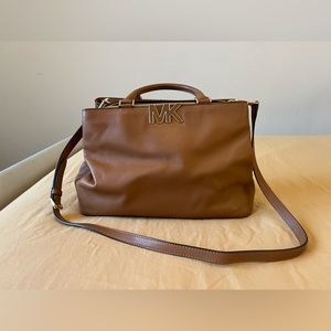 Michael Kors Florence Medium Soft Leather Satchel Bag